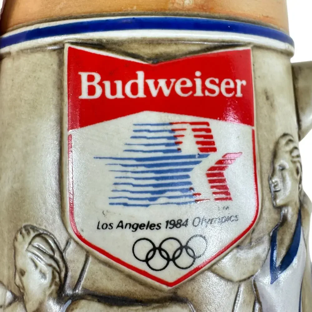 Vintage Budweiser 1984 Los Angeles Olympic Games‎ Beer Stein